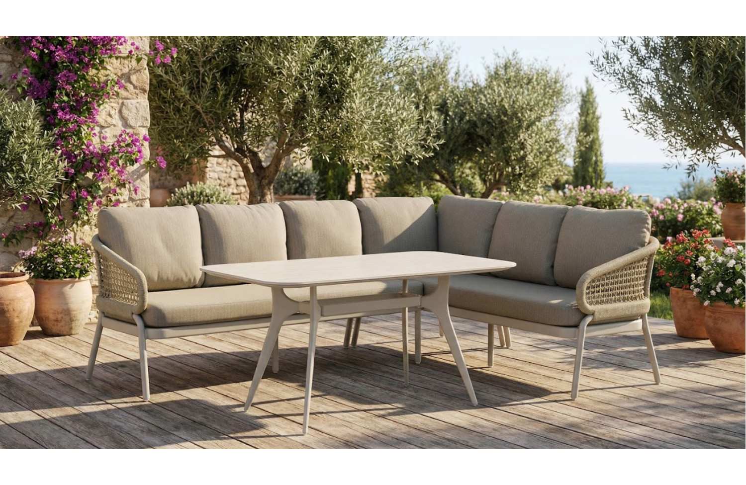 Stół do jadalni 150 SKANDI SK 40T / TAUPE