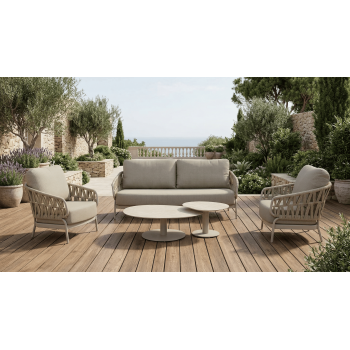 Fotel (z poduszkami) SKANDI SK 61T / TAUPE