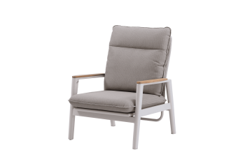 Крісло зі відкидною спинкою (з подушками) SKANDI ROPE SK 03TR / TAUPE + ROPE