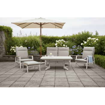 Диван 2-місний зі відкидною спинкою (з подушками) SKANDI ROPE SK 06TR / TAUPE + ROPE