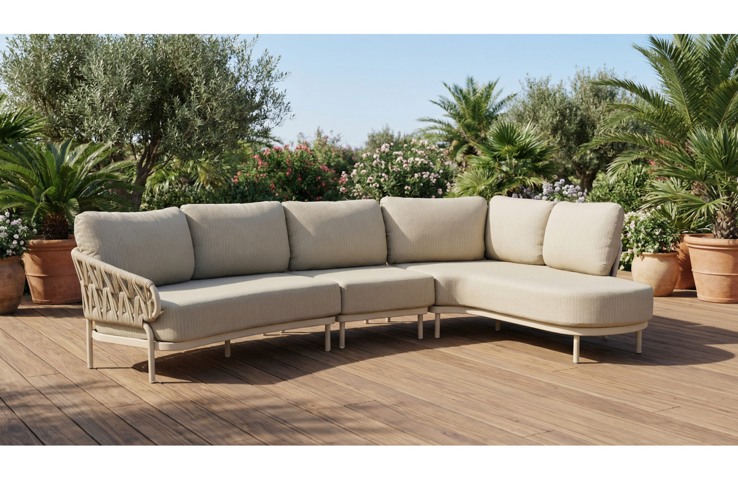 Кутовий комплект ЛІВИЙ (з подушками) SKANDI SK 63T-L / TAUPE