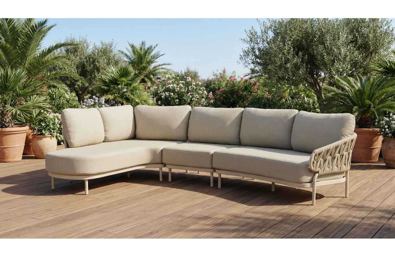 Кутовий комплект ПРАВИЙ (з подушками) SKANDI SK 64T-R / TAUPE