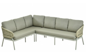 Dining corner set LEFT (with cushions) SKANDI SK 39T (L) / TAUPE