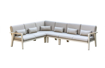 Corner set (with cushions) HIGOLD EMOTI 697750 / TAUPE