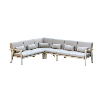 Corner set (with cushions) HIGOLD EMOTI 697750 / TAUPE