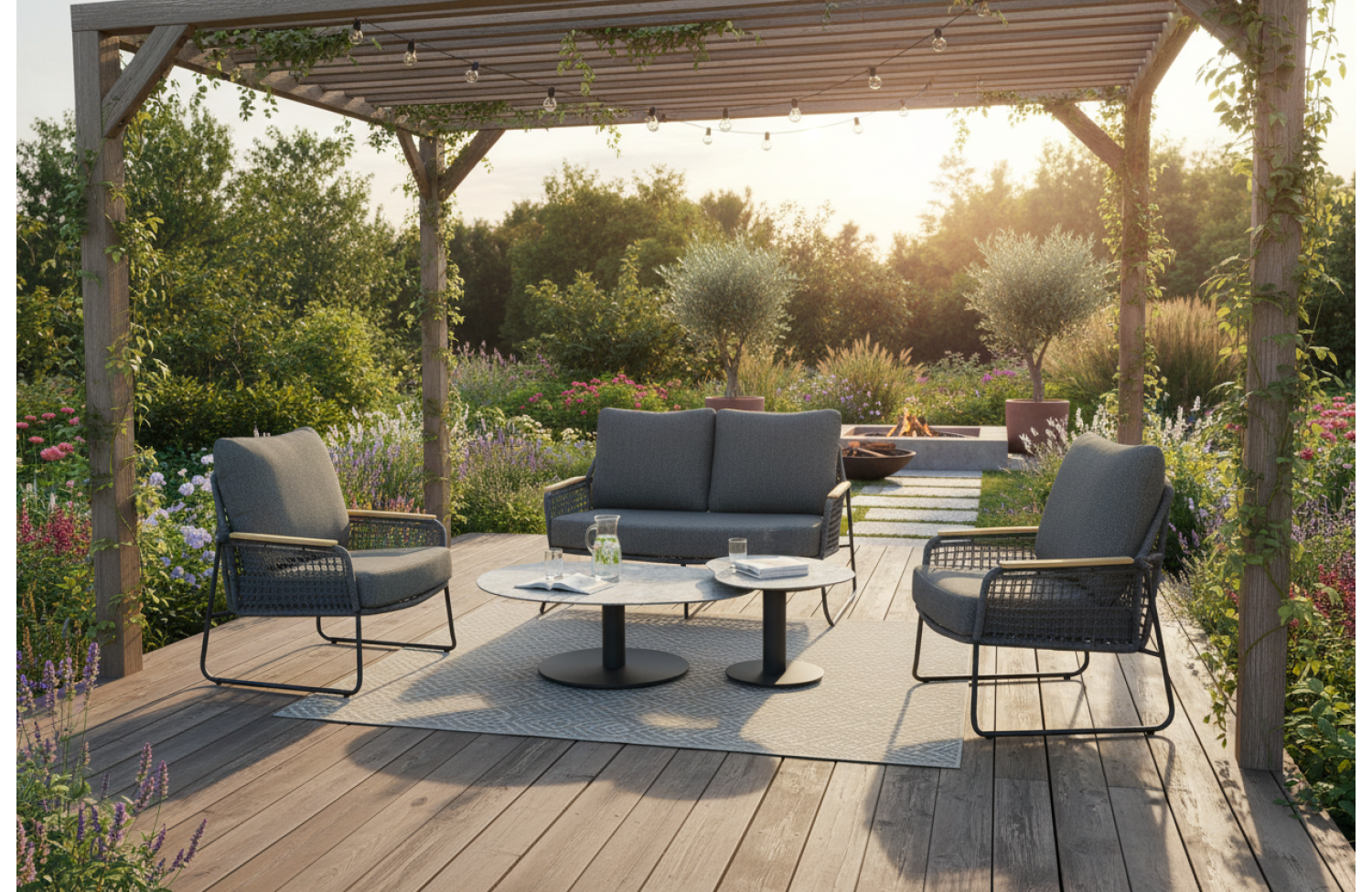 Sofa 2-oslobowa (z poduszkami) SKANDI SK 71G / ANTHRACITE