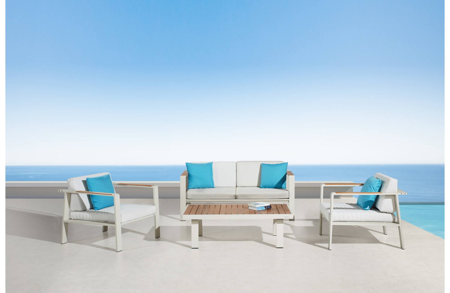 Кавовий столик 120 (тик) HIGOLD NOFI 680181 / TAUPE