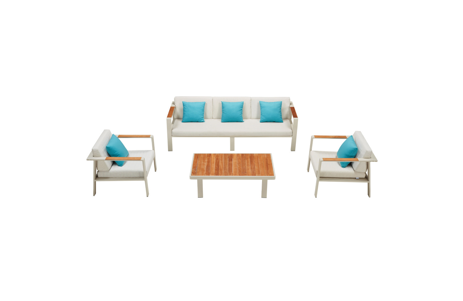 Кавовий столик 120 (тик) HIGOLD NOFI 680181 / TAUPE