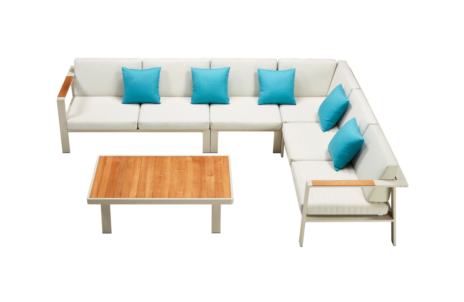 Кавовий столик 120 (тик) HIGOLD NOFI 680181 / TAUPE