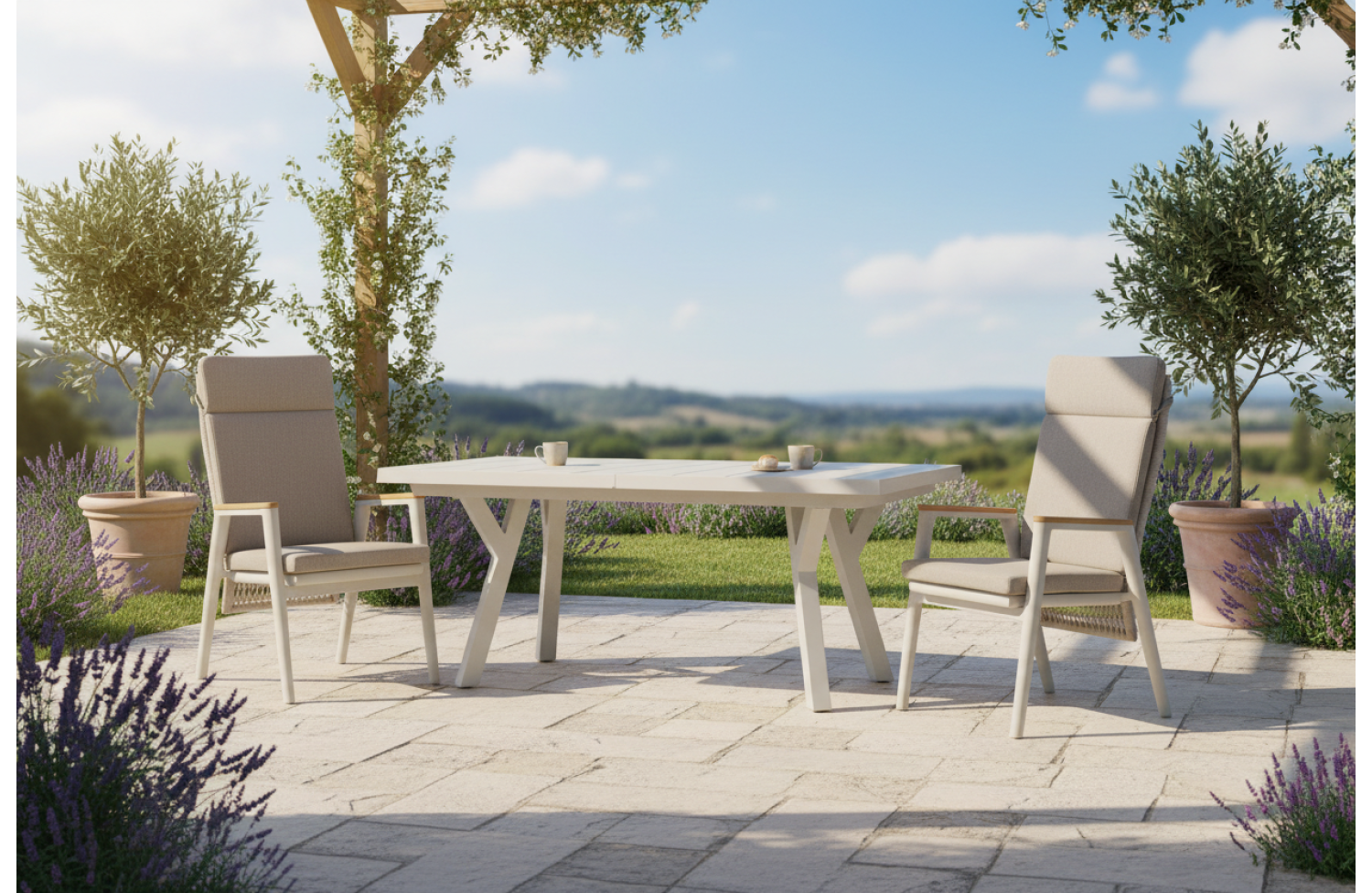 Stół do jadalni rozkładany 205-265 SKANDI SK 05T / TAUPE