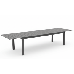 Обідній стіл розкладний 266-330-395 SKANDI SK 12G / ANTHRACITE