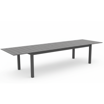 Обідній стіл розкладний 266-330-395 SKANDI SK 12G / ANTHRACITE