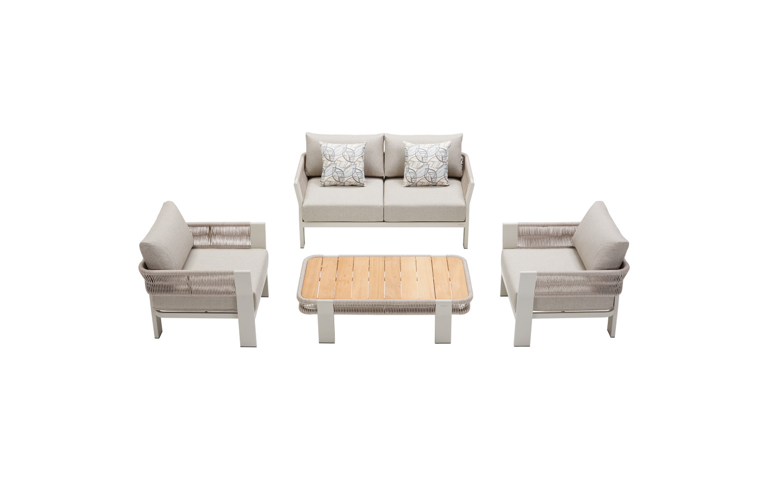 2-seater sofa (with cushions) HIGOLD BORROMEO 205433 / TAUPE