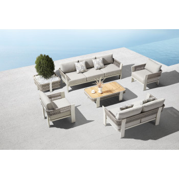 Sofa 2-osobowa (z poduszkami) HIGOLD BORROMEO 205433 / TAUPE