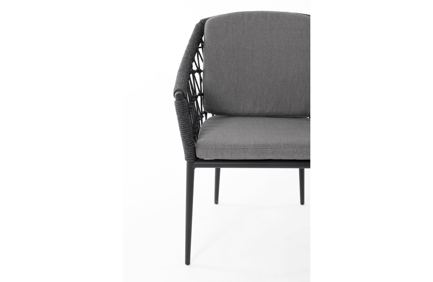 Стілець з підлокітниками (з подушками) SUNART SUN 57G / ANTHRACITE