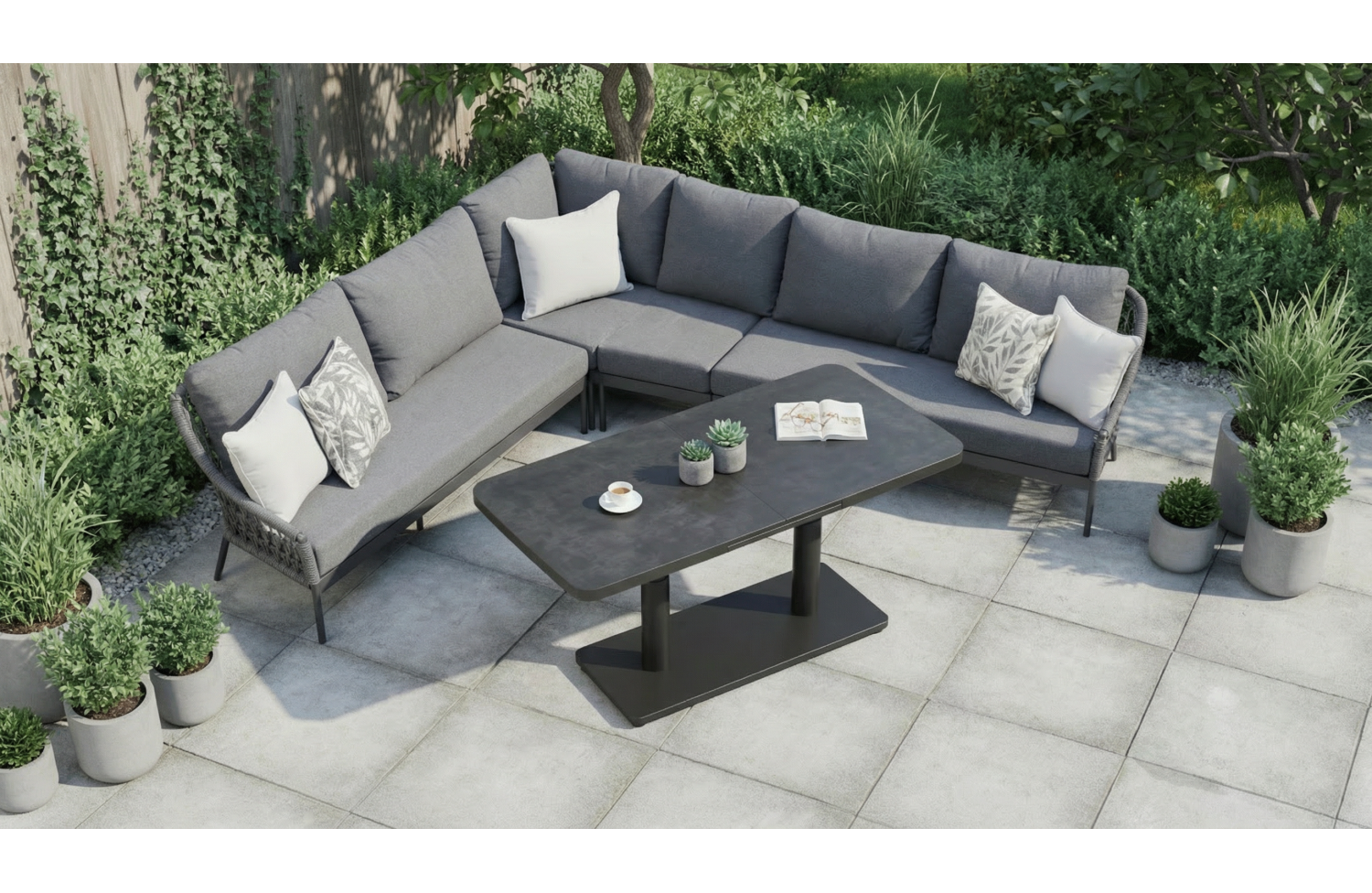 Кутовий комплект (з подушками) SUNART SUN 63G SUN 64G SUN 65G SUN 66G / ANTHRACITE