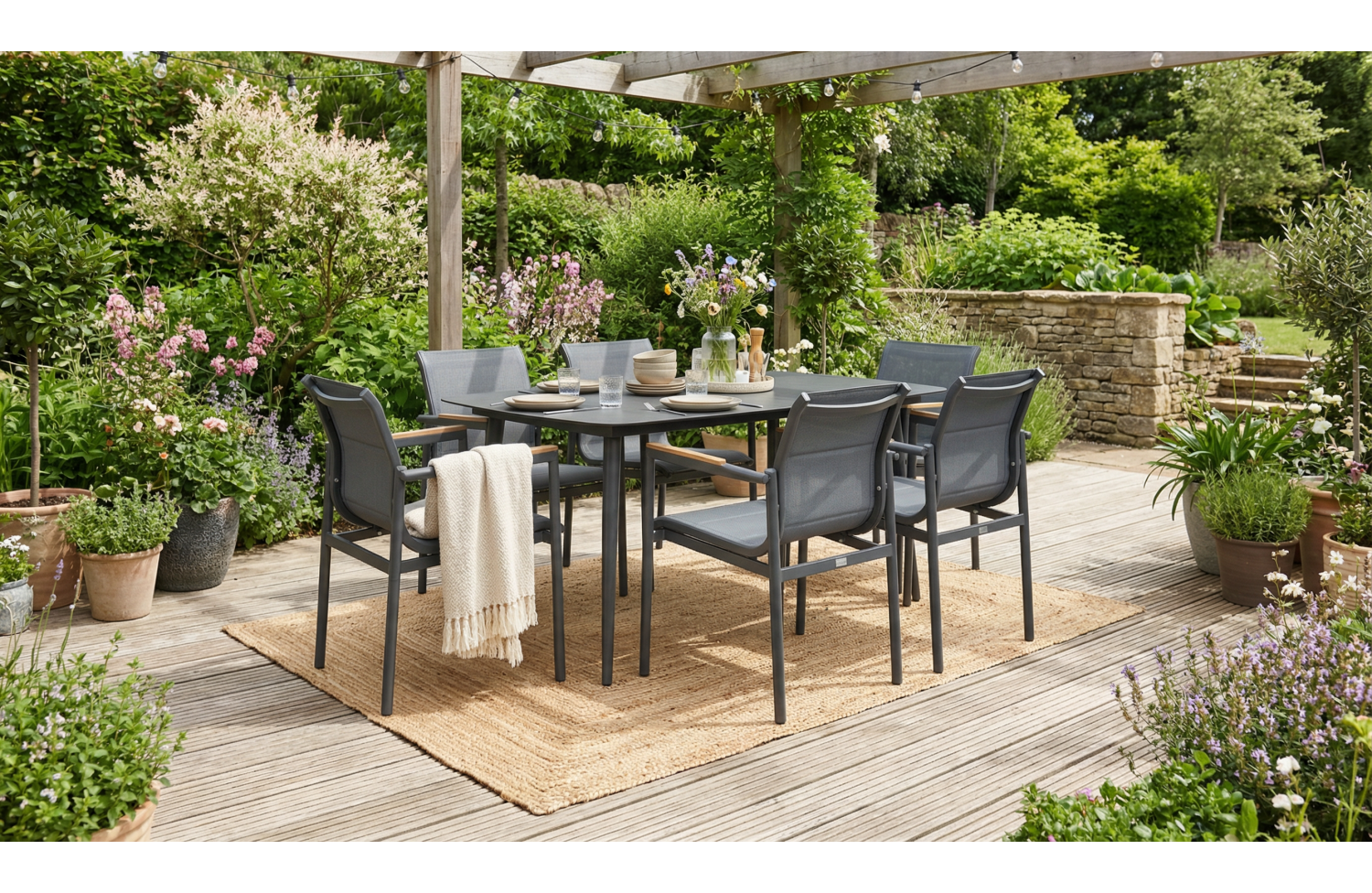 Стілець з підлокітниками (без подушок) SUNART SUN 15G / ANTHRACITE