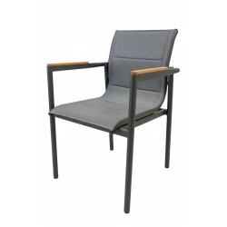 Стілець з підлокітниками (без подушок) SUNART SUN 15G / ANTHRACITE
