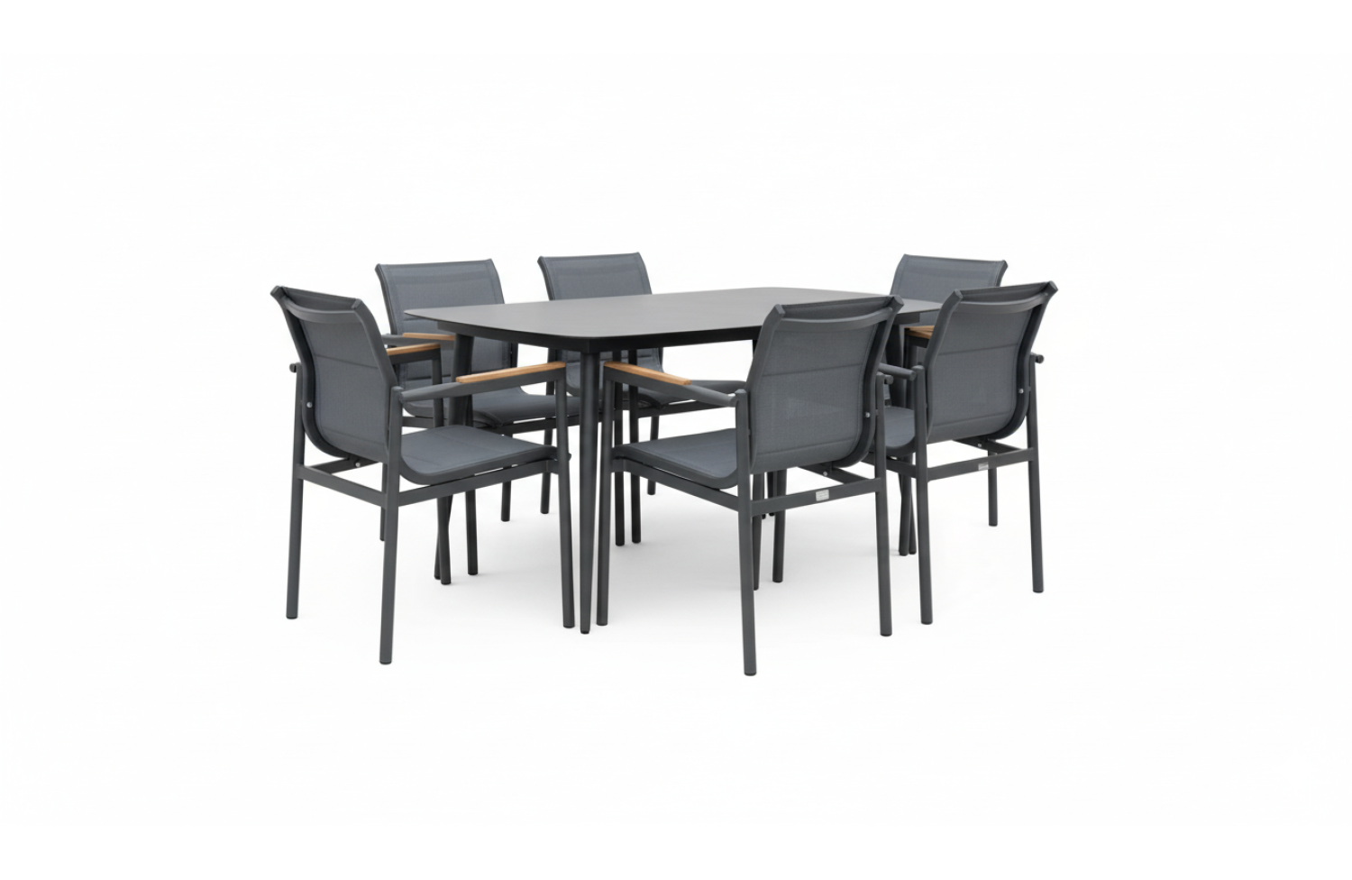 Стілець з підлокітниками (без подушок) SUNART SUN 15G / ANTHRACITE