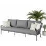 Sofa 3-osobowa (z poduszkami) SUNART SUN 52G / ANTHRACITE
