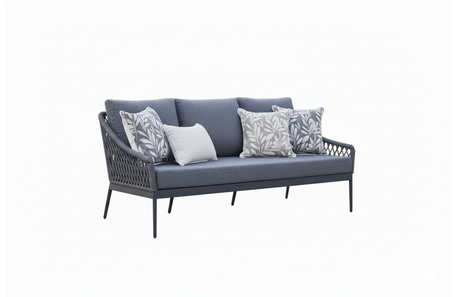 Sofa 3-osobowa (z poduszkami) SUNART SUN 52G / ANTHRACITE
