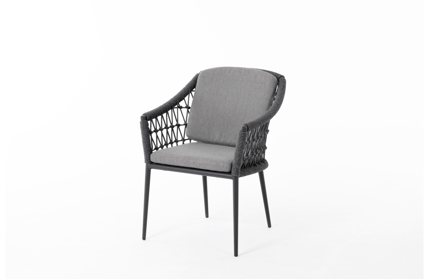 Krzesło z podłokietnikami (z poduszkami) SUNART SUN 57G / ANTHRACITE