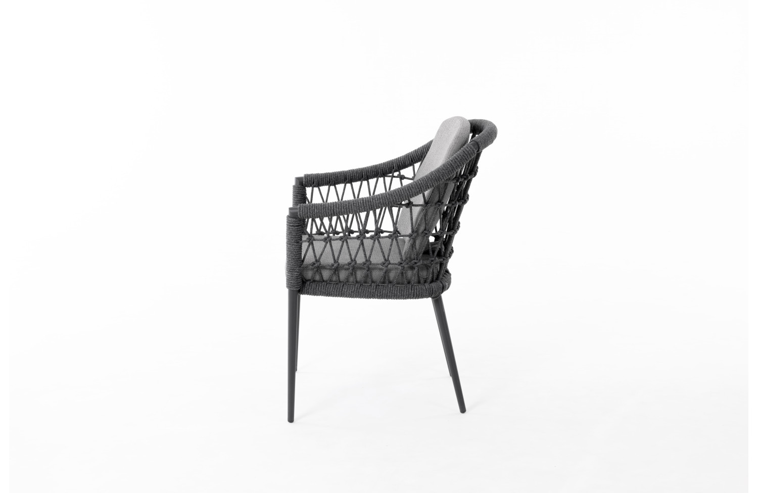 Krzesło z podłokietnikami (z poduszkami) SUNART SUN 57G / ANTHRACITE