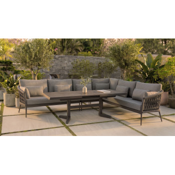 Zestaw narożny dla 5 osób (z poduszkami) SUNART SUN 22G SUN 23G SUN 24G SUN 25G / ANTHRACITE