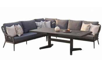 Zestaw narożny dla 5 osób (z poduszkami) SUNART SUN 63G SUN 64G SUN 65G SUN 66G / ANTHRACITE
