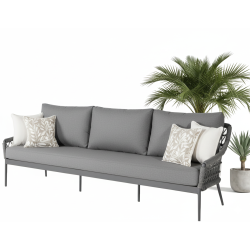 3-Seater Sofa (with cushions) SUNART SUN 52G / ANTHRACITE