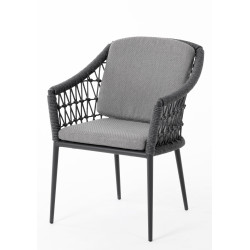 Dining Armchair (with cuhions) SUNART SUN 57G / ANTHRACITE
