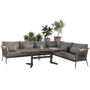 Coner set (with cushison) SUNART SUN 22G SUN 23G SUN 24G SUN 25G / ANTHRACITE