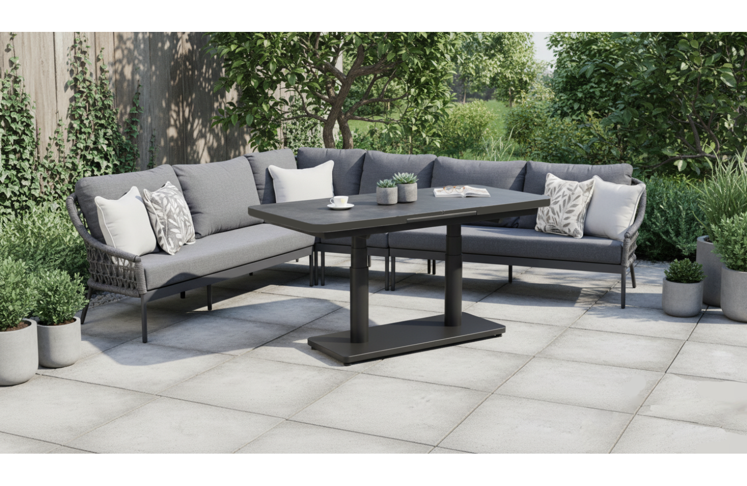 Coner set (with cushison) SUNART SUN 63G SUN 64G SUN 65G SUN 66G / ANTHRACITE