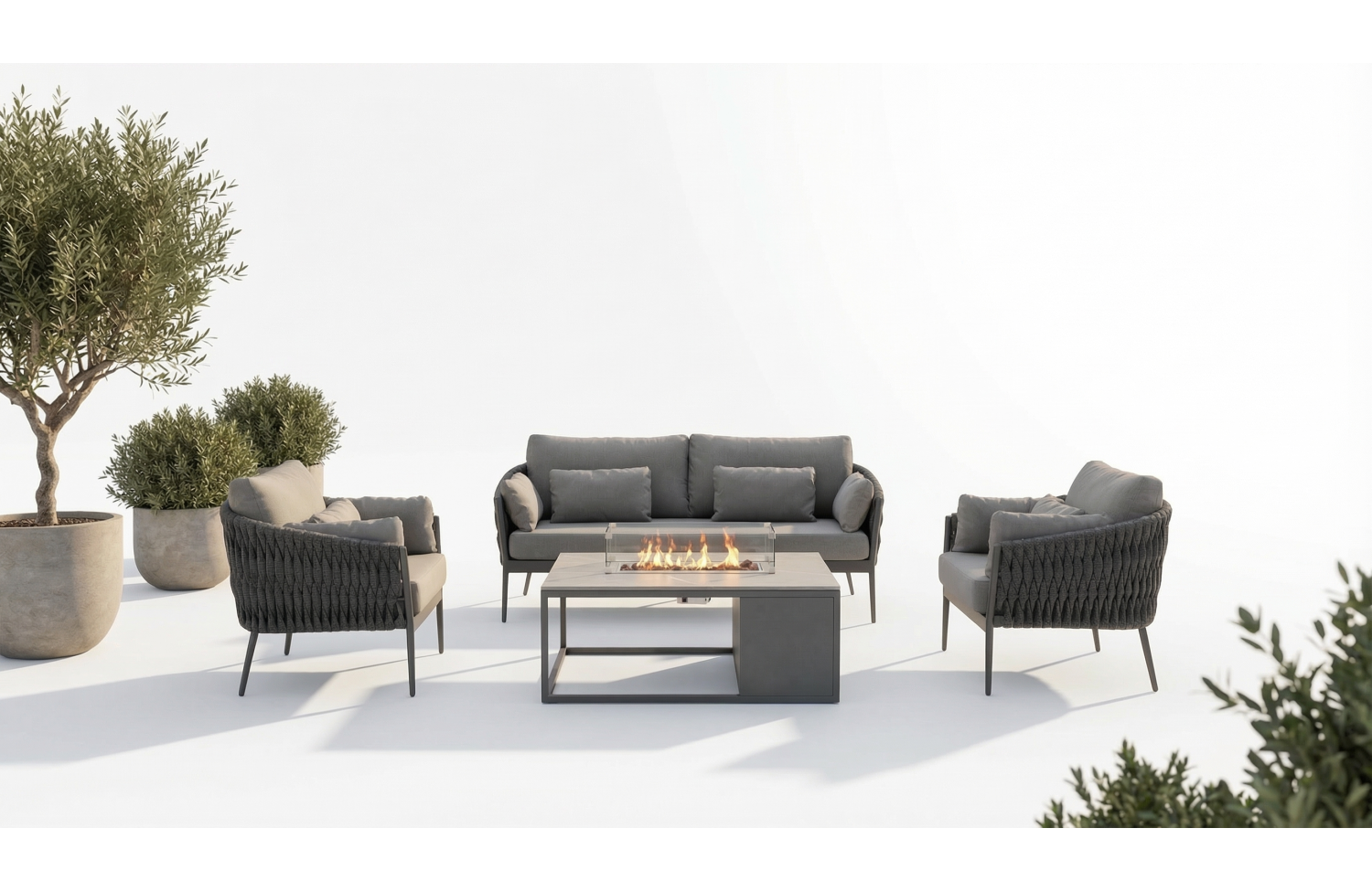 Крісло (з подушками) SUNART SUN 26BW / ANTHRACITE