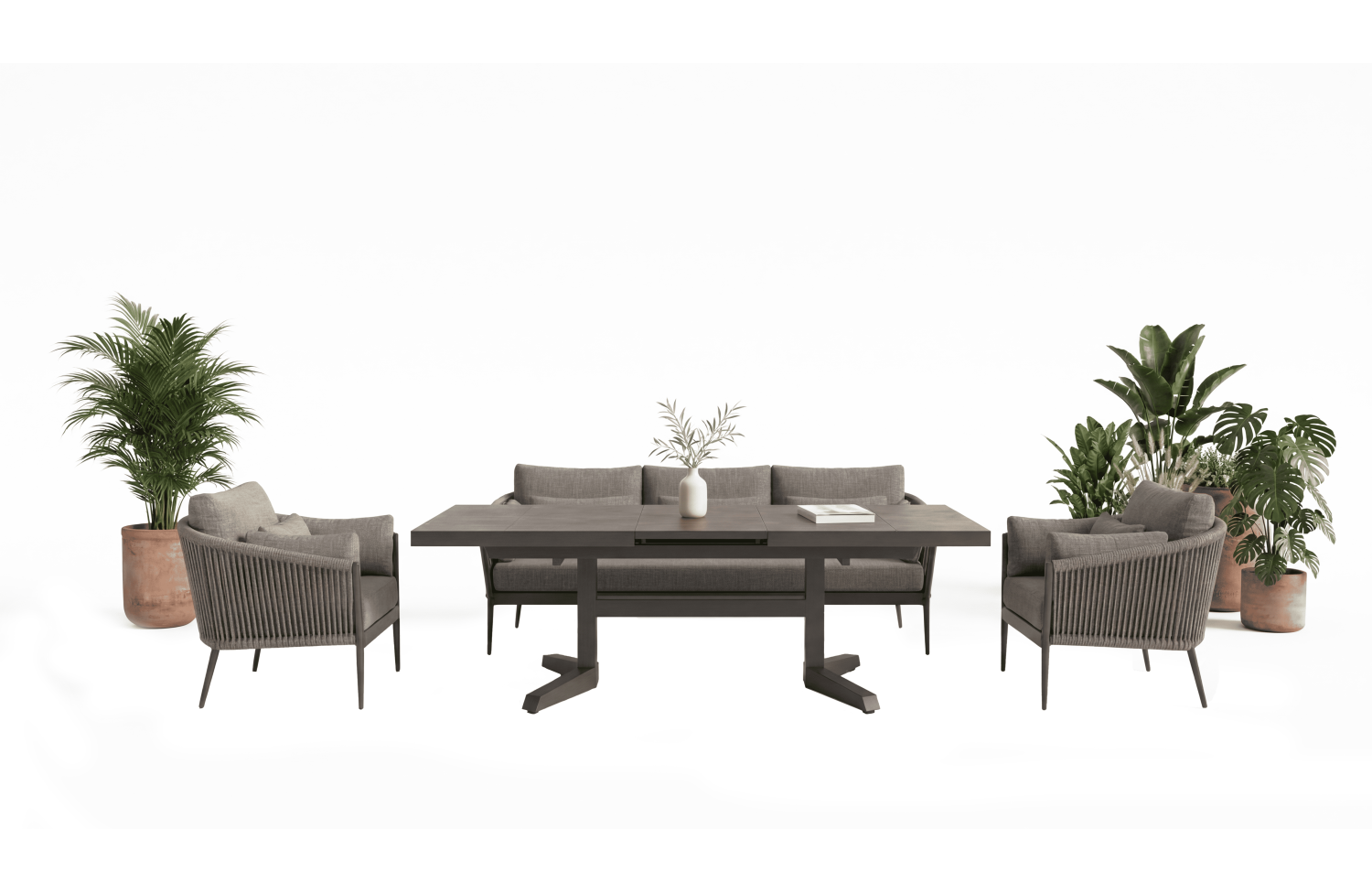 Диван 3-місний (з подушками) SUNART SUN 52S / ANTHRACITE