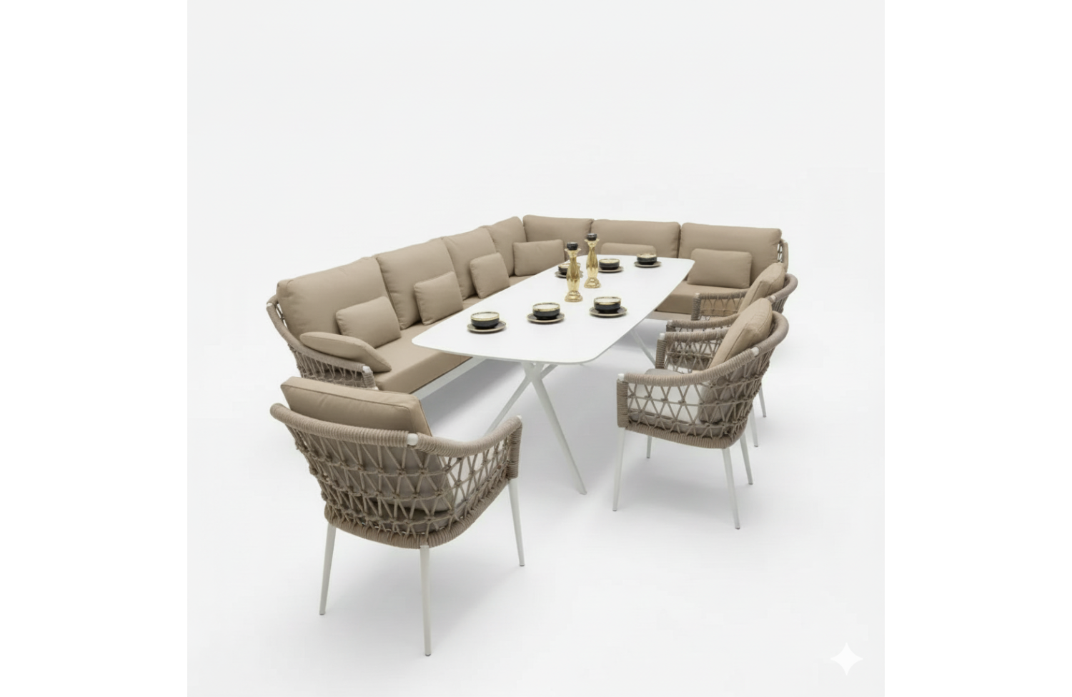 Кутовий комплект (з подушками) SUNART SUN 63T SUN 64T SUN 65T SUN 66T / TAUPE