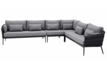 Кутовий комплект (з подушками) SUNART SUN 22BW SUN 23BW SUN 24BW SUN 25BW / ANTHRACITE