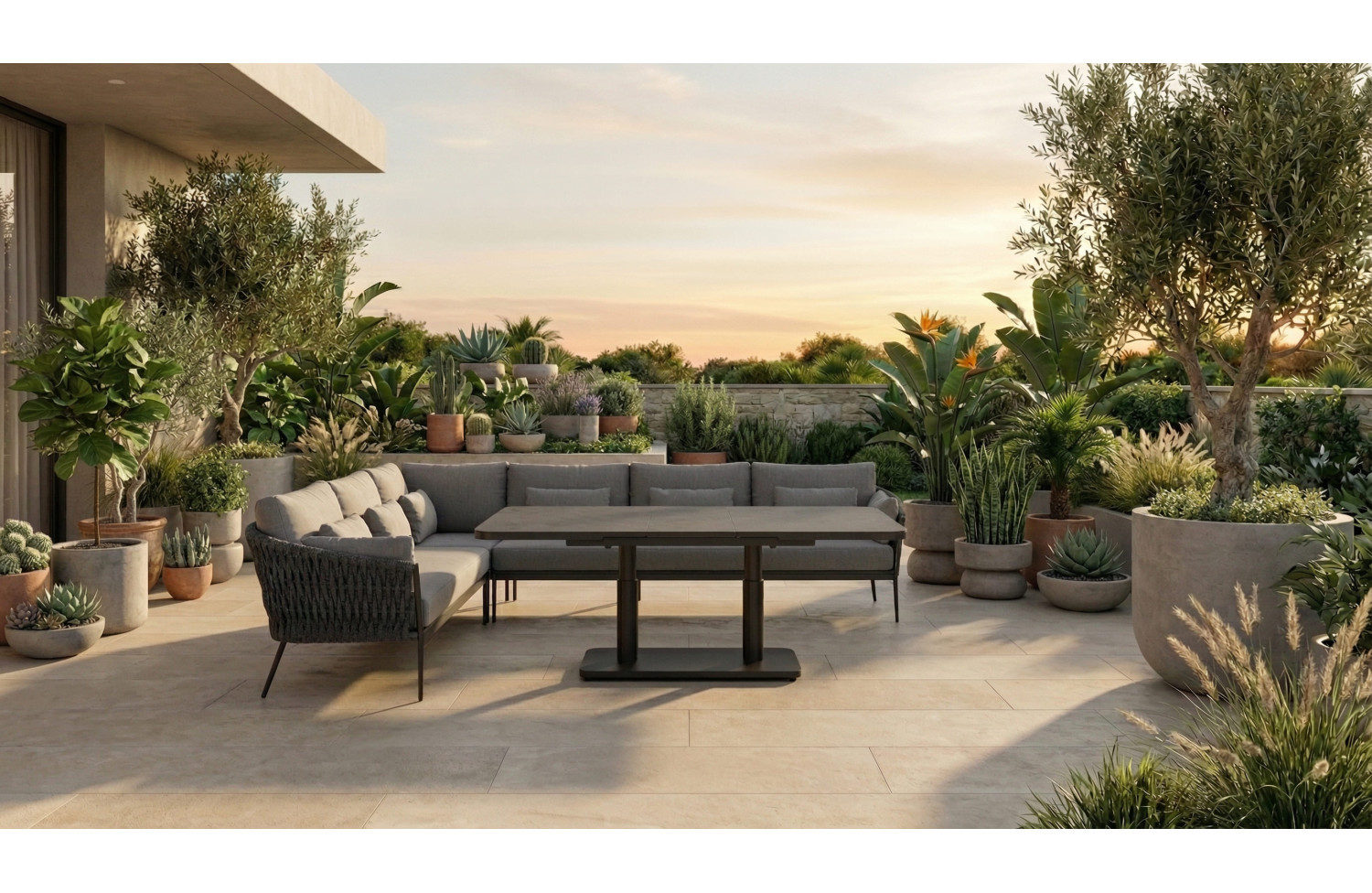 Кутовий комплект (з подушками) SUNART SUN 22BW SUN 23BW SUN 24BW SUN 25BW / ANTHRACITE