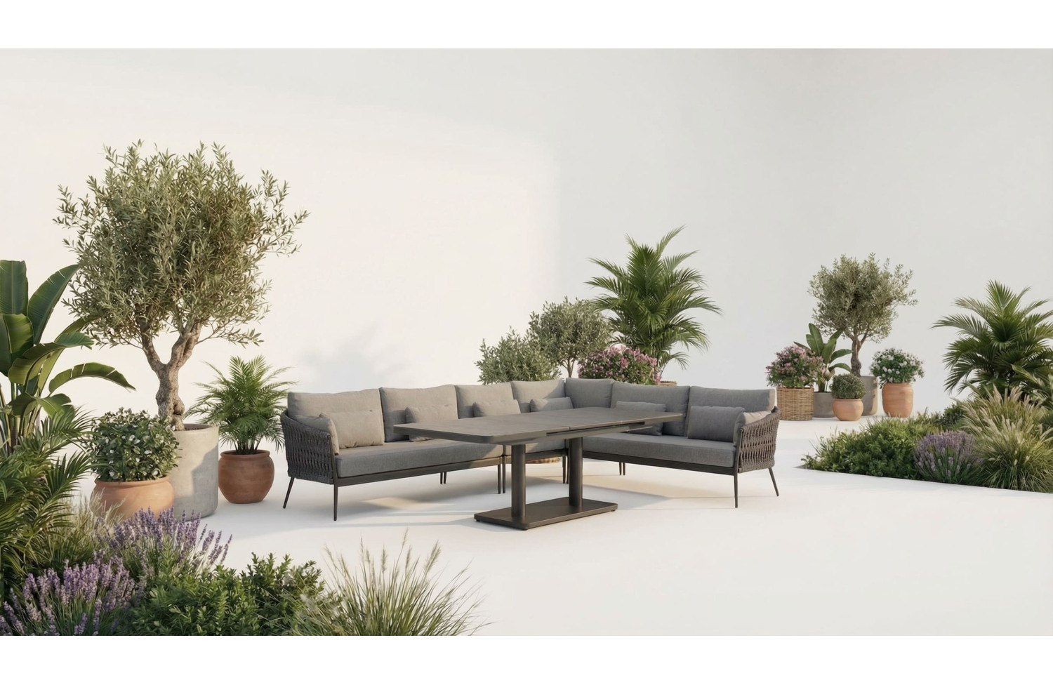 Кутовий комплект (з подушками) SUNART SUN 22BW SUN 23BW SUN 24BW SUN 25BW / ANTHRACITE