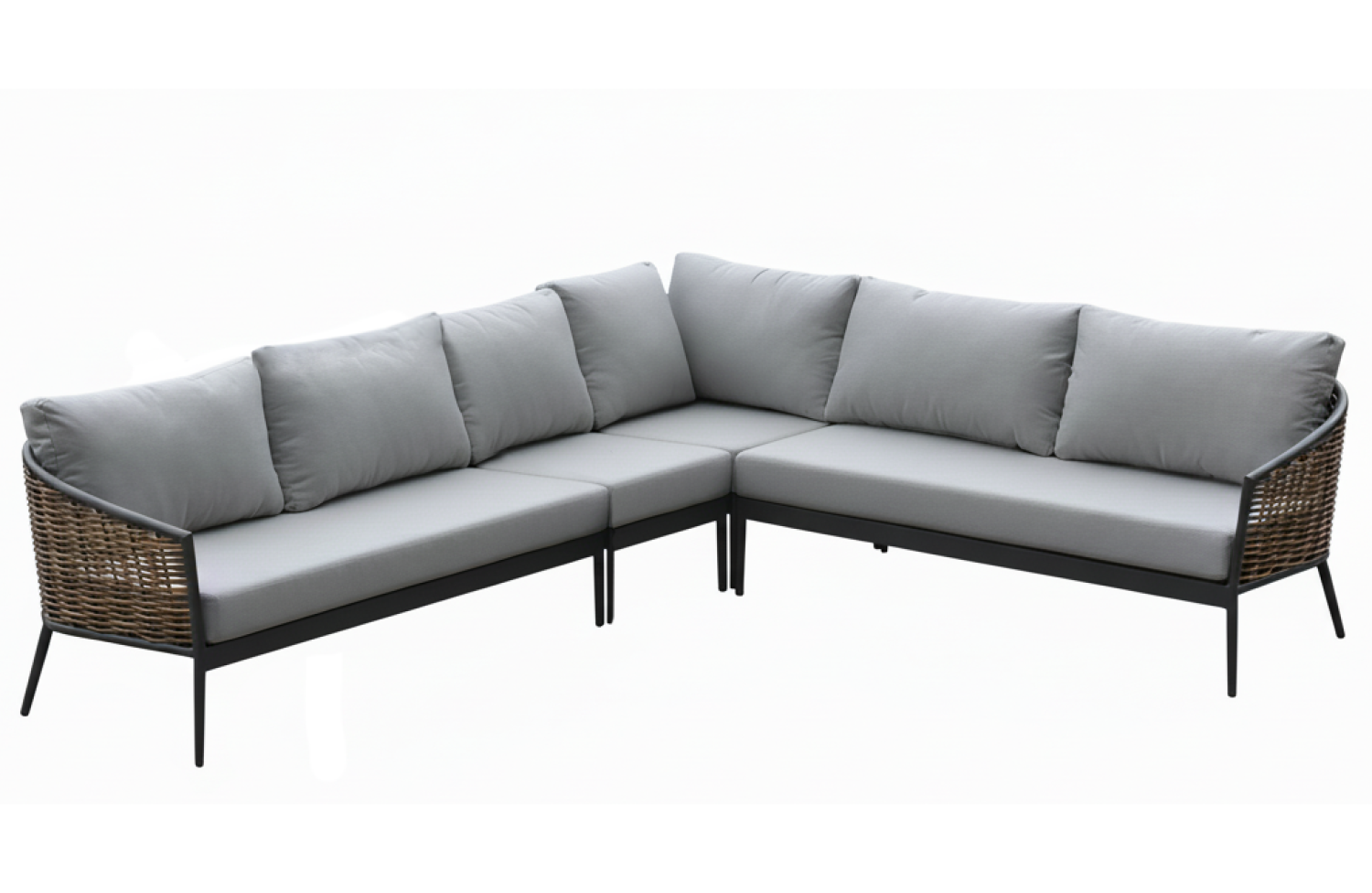 Кутовий комплект (з подушками) SUNART SUN 22N SUN 23N SUN 24N SUN 25N / ANTHRACITE + NATURAL