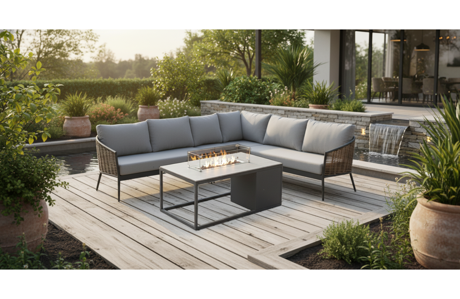 Кутовий комплект (з подушками) SUNART SUN 22N SUN 23N SUN 24N SUN 25N / ANTHRACITE + NATURAL