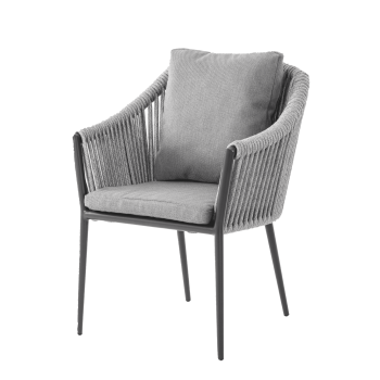 Krzesło z podłokietnikami (z poduszkami) SUNART SUN 57S / ANTHRACITE