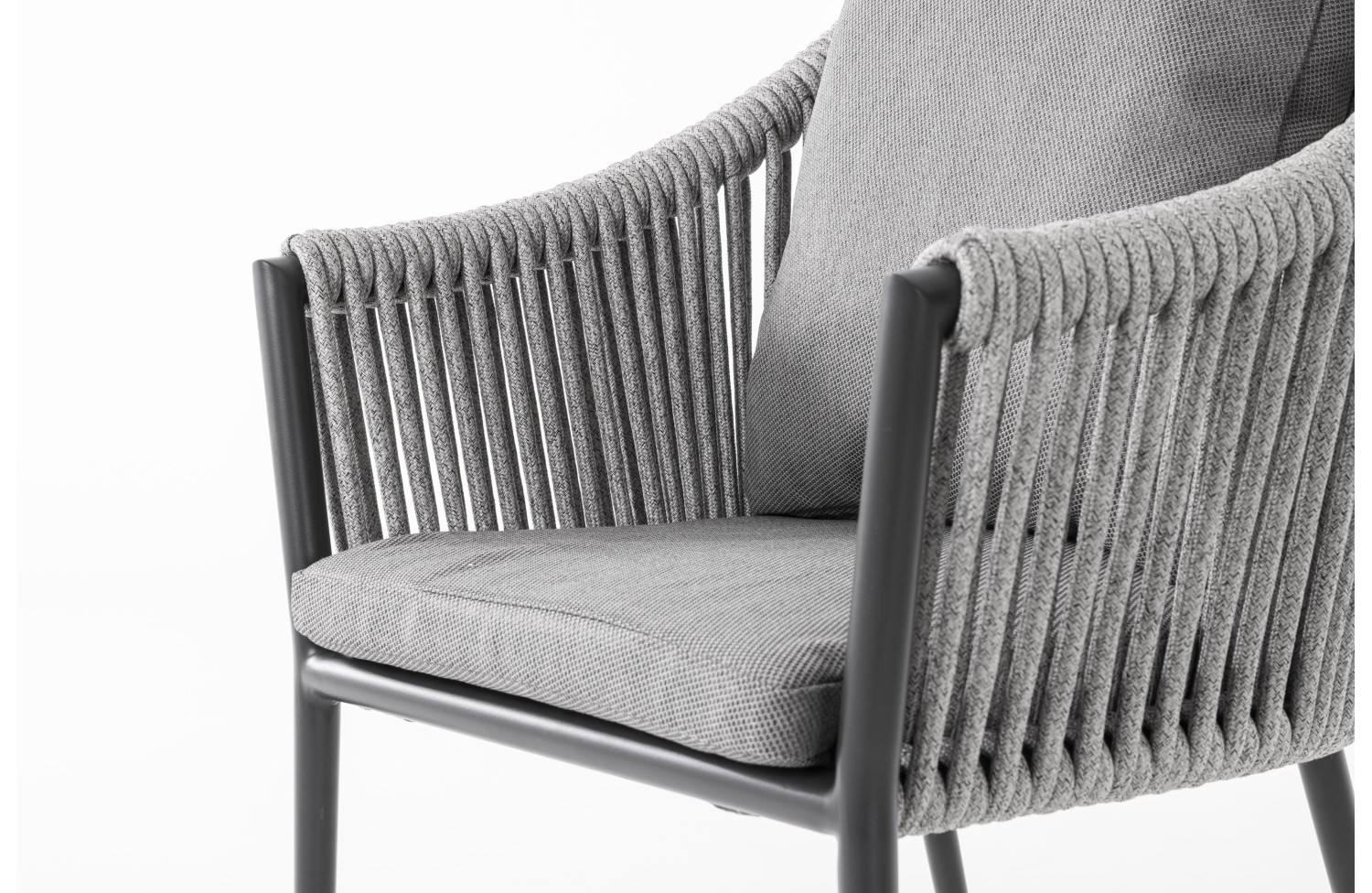 Krzesło z podłokietnikami (z poduszkami) SUNART SUN 57S / ANTHRACITE