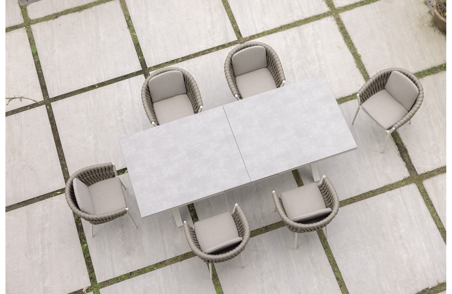 Krzesło z podłokietnikami. (z poduszek) SUNART SUN 28T / TAUPE