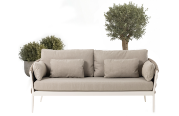 Sofa 2-osobowa (z poduszkami) SUNART SUN 27T / TAUPE