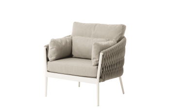 Fotel (z poduszkami) SUNART SUN 26T / TAUPE