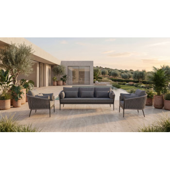 Fotel (z poduszkami) SUNART SUN 54S / ANTHRACITE