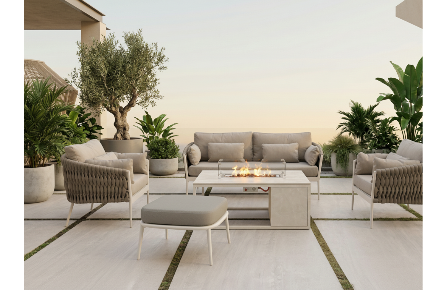 Pufai (z podusz) SUNART TAUPE SUN 76T / TAUPE