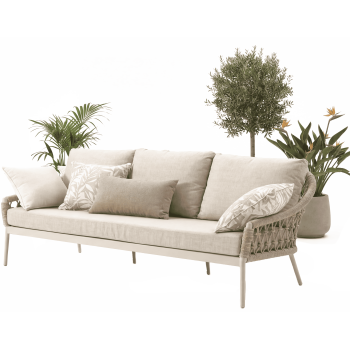 Sofa 3-osobowa (z poduszkami) SUNART SUN 52T / TAUPE