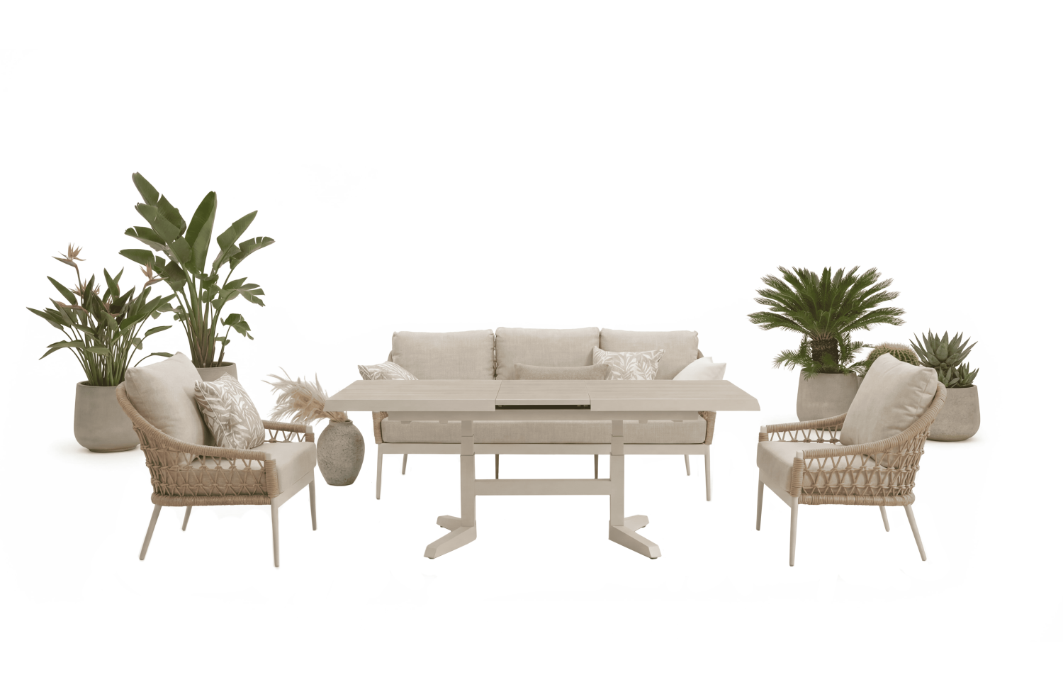 Fotel (z poduszkami) SUNART SUN 54T / TAUPE